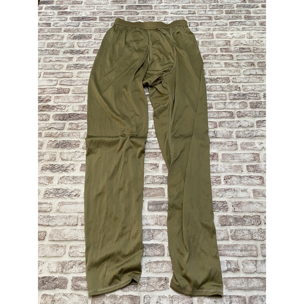 Milliken‎ Base Layer Pants Mens Small Military Cold Weather Pull On Ankle Brown